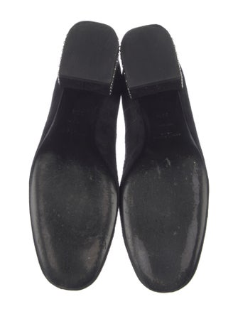 Saint Laurent Suede Crystal Embellishments Pumps