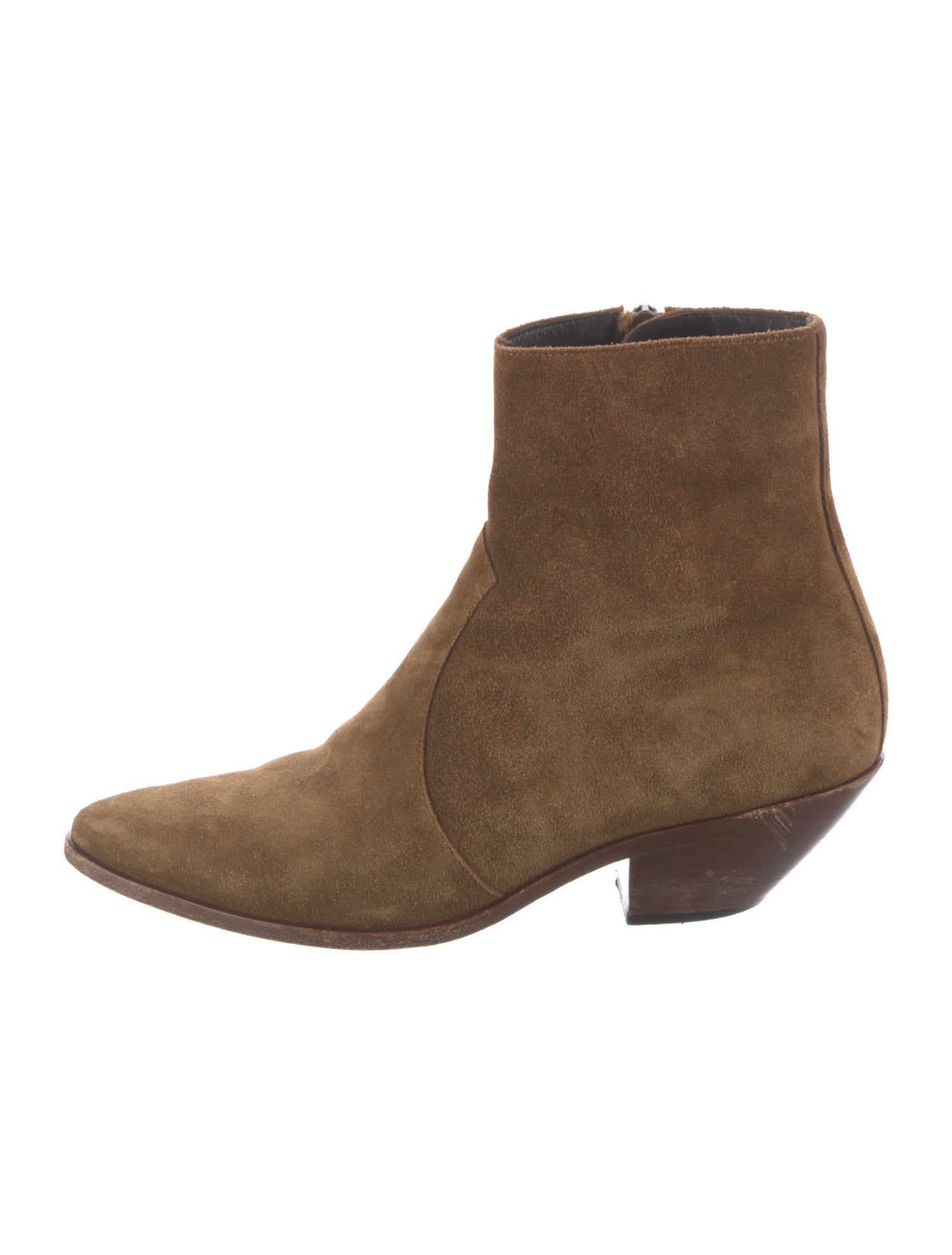 Saint Laurent Suede Western Boots