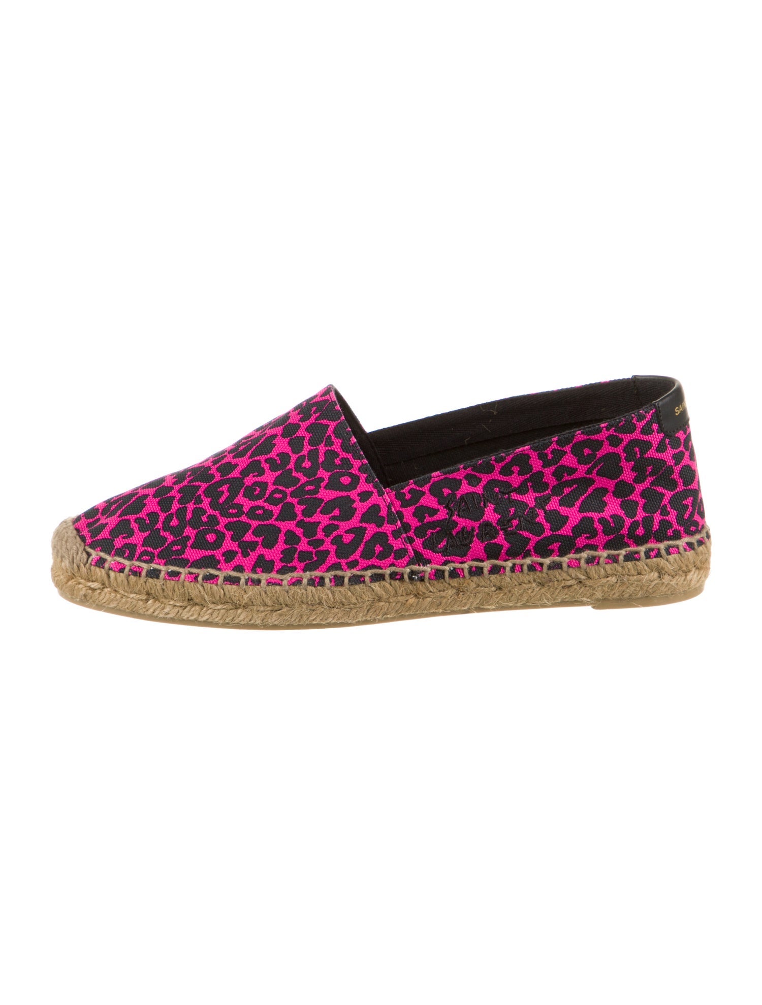 Saint Laurent Canvas Animal Print Espadrilles w/ Tags