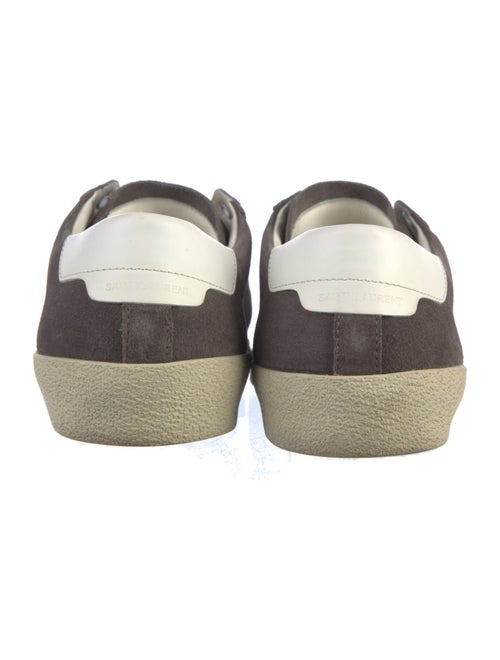 Saint Laurent Suede Leather Trim Embellishment Sneakers