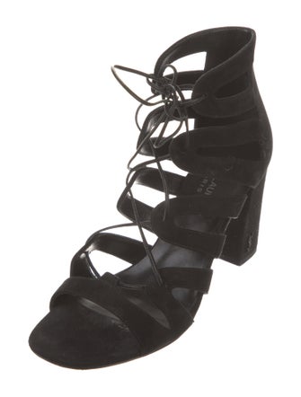 Saint Laurent Suede Gladiator Sandals