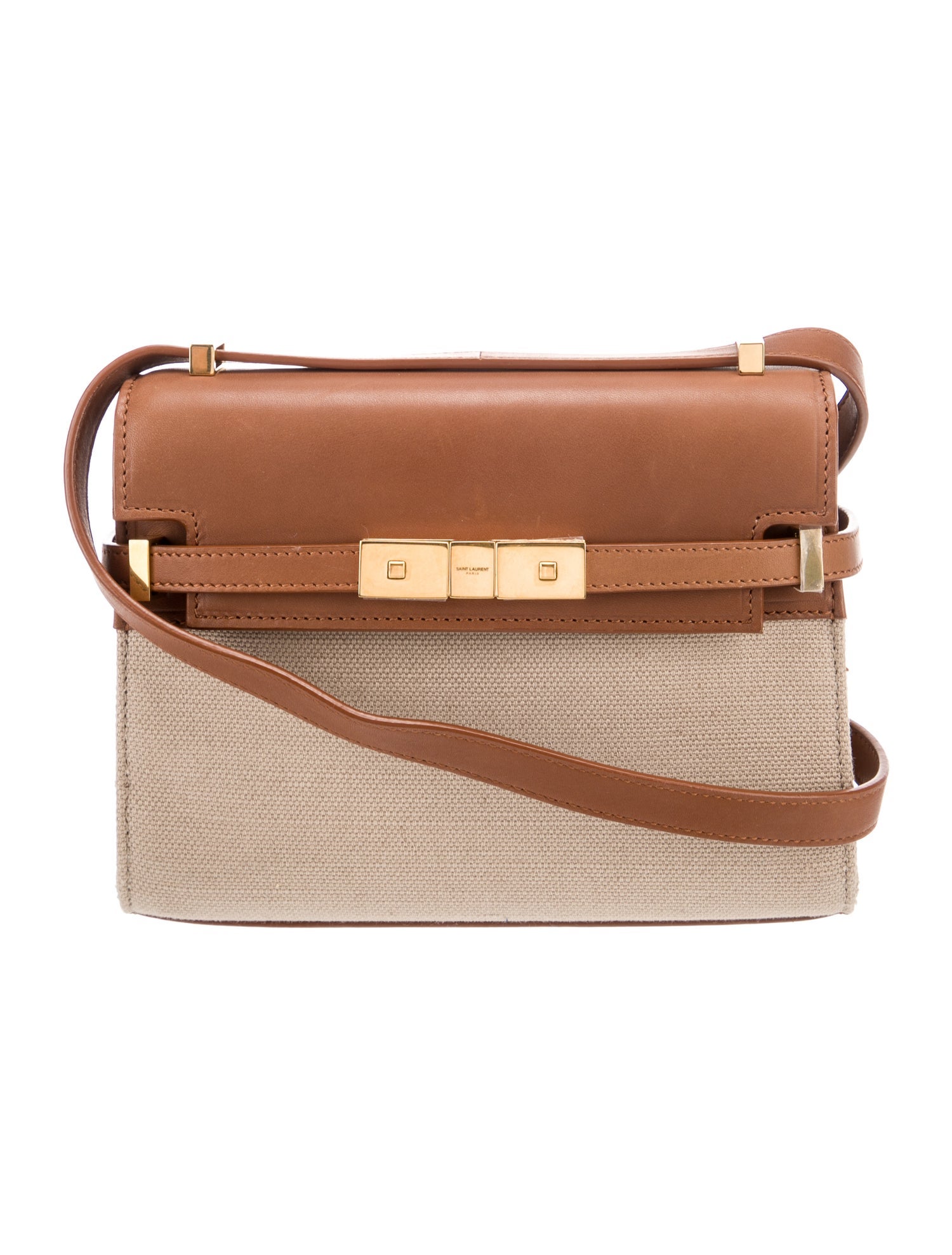 Saint Laurent Canvas Manhattan Mini 2024