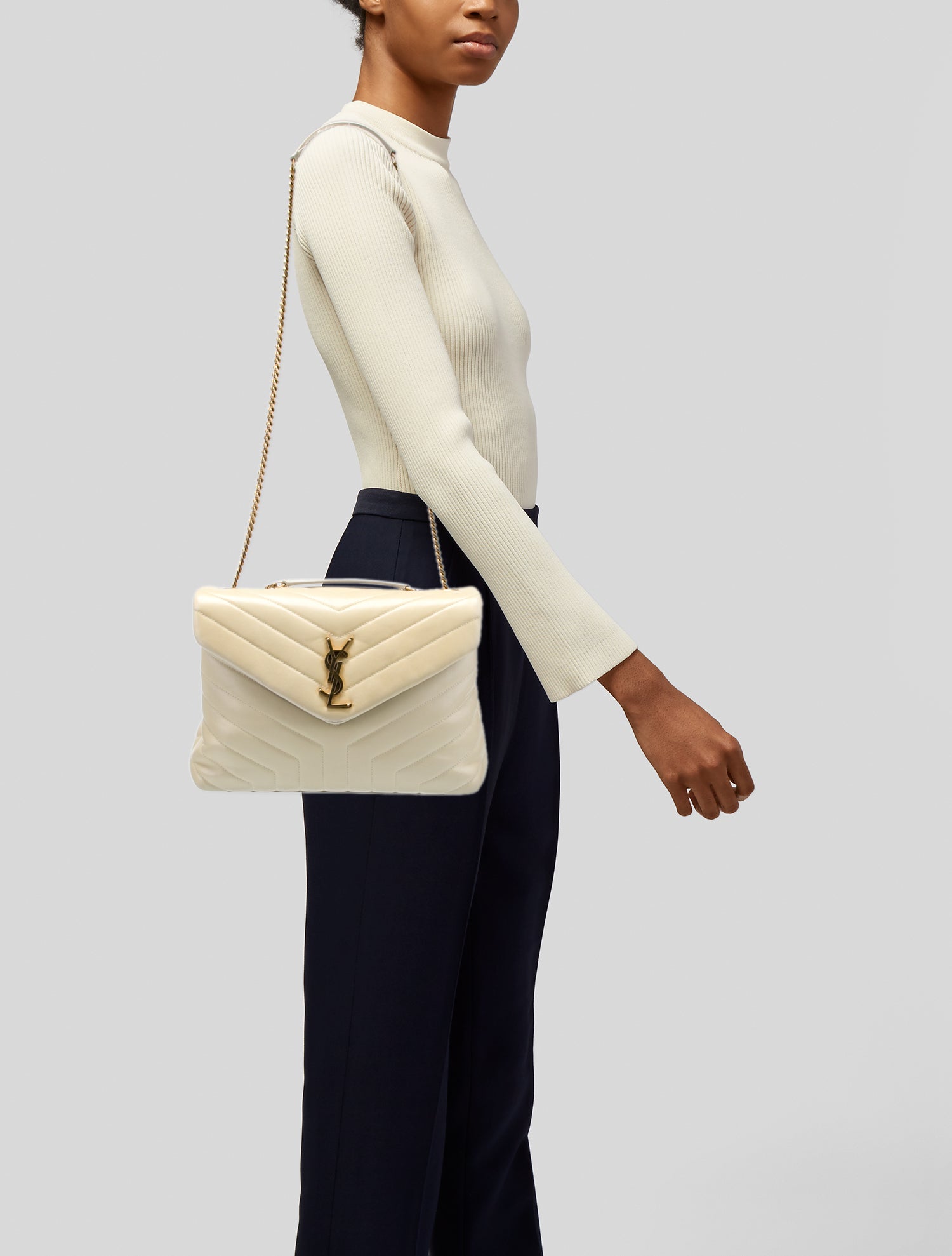 Saint Laurent Leather LouLou Medium