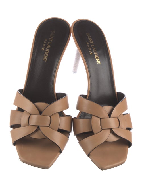 Saint Laurent Tribute Leather Slides