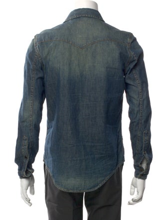 Saint Laurent 2020 Long Sleeve Denim Shirt