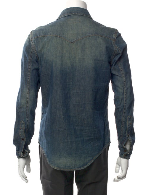 Saint Laurent 2020 Long Sleeve Denim Shirt