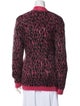 Saint Laurent Wool Animal Print Sweater