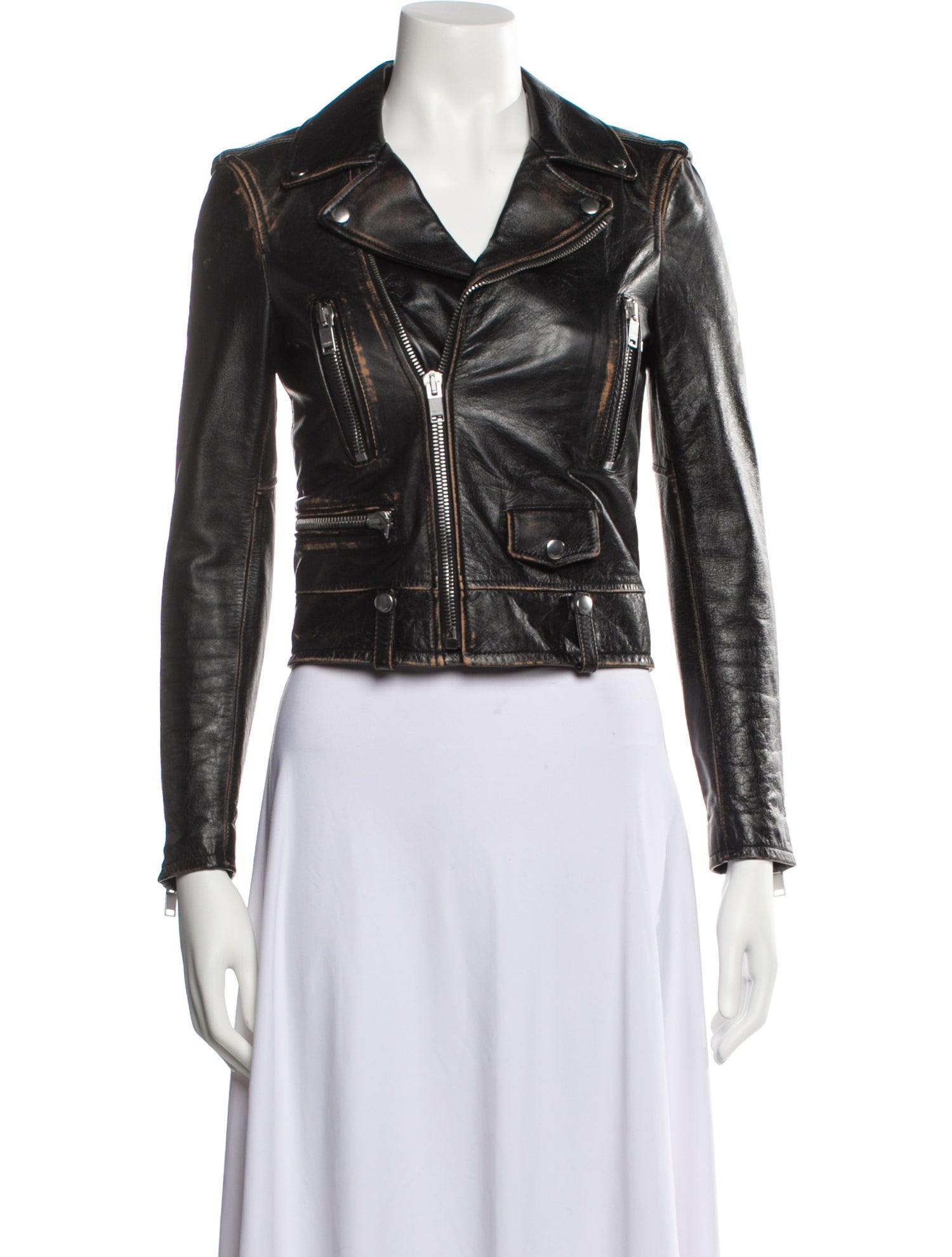 Saint Laurent Leather Biker Jacket