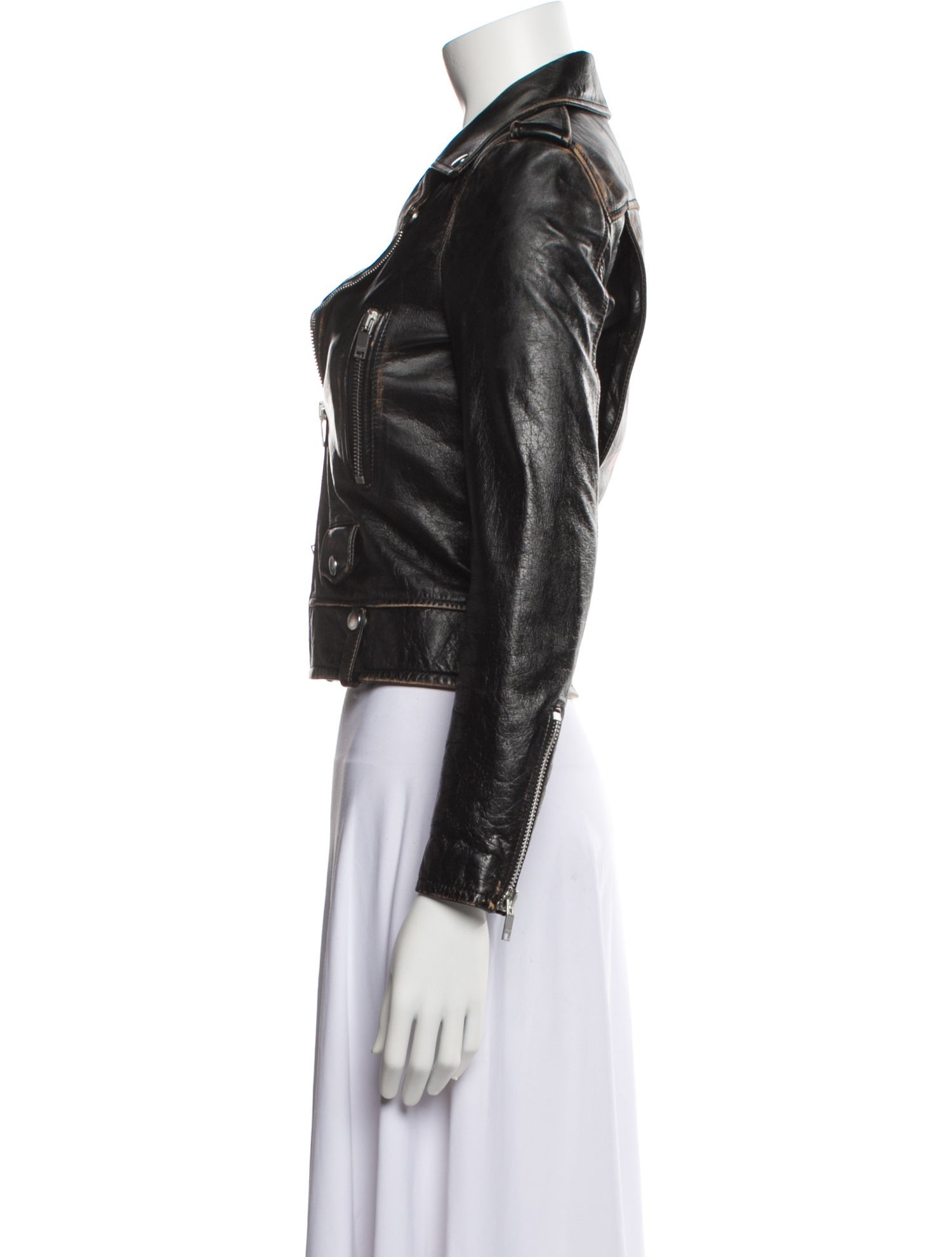 Saint Laurent Leather Biker Jacket
