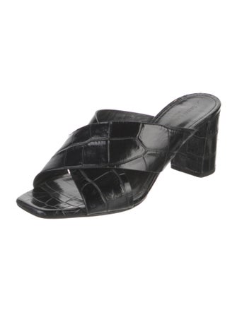 Saint Laurent Leather Slides