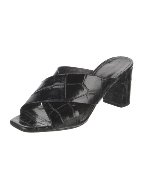 Saint Laurent Leather Slides
