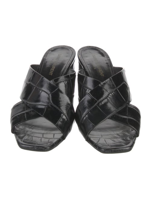 Saint Laurent Leather Slides