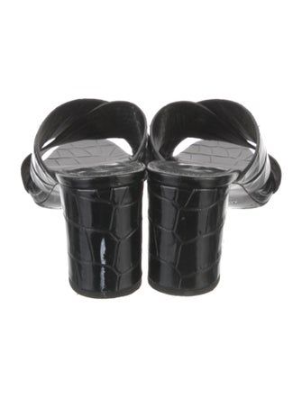 Saint Laurent Leather Slides