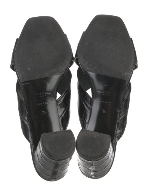 Saint Laurent Leather Slides
