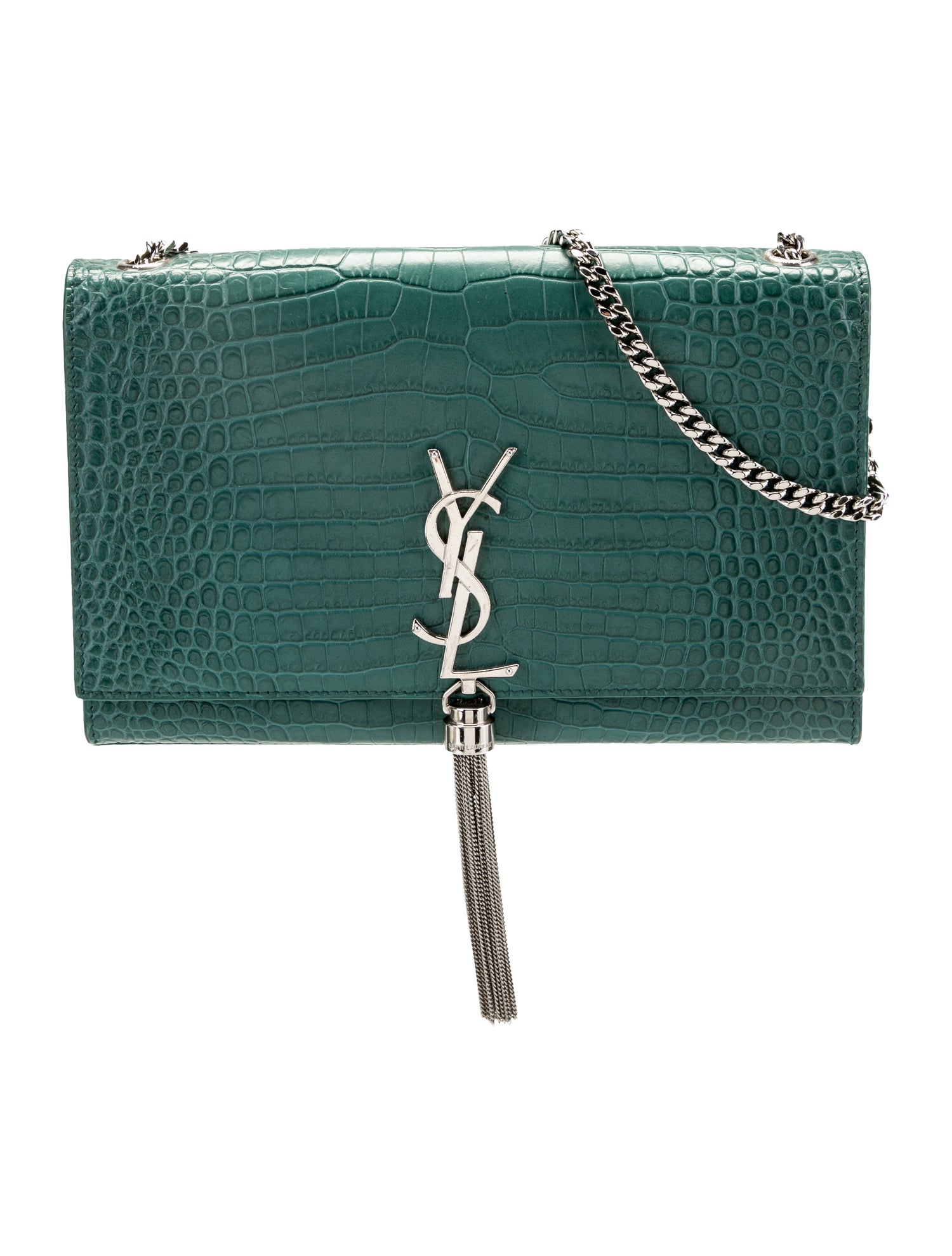 Saint Laurent Embossed Leather Kate Medium