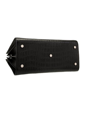 Saint Laurent Embossed Leather Sac De Jour Large