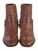 Saint Laurent Leather Moto Boots