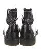 Saint Laurent Patent Leather Lace-Up Boots