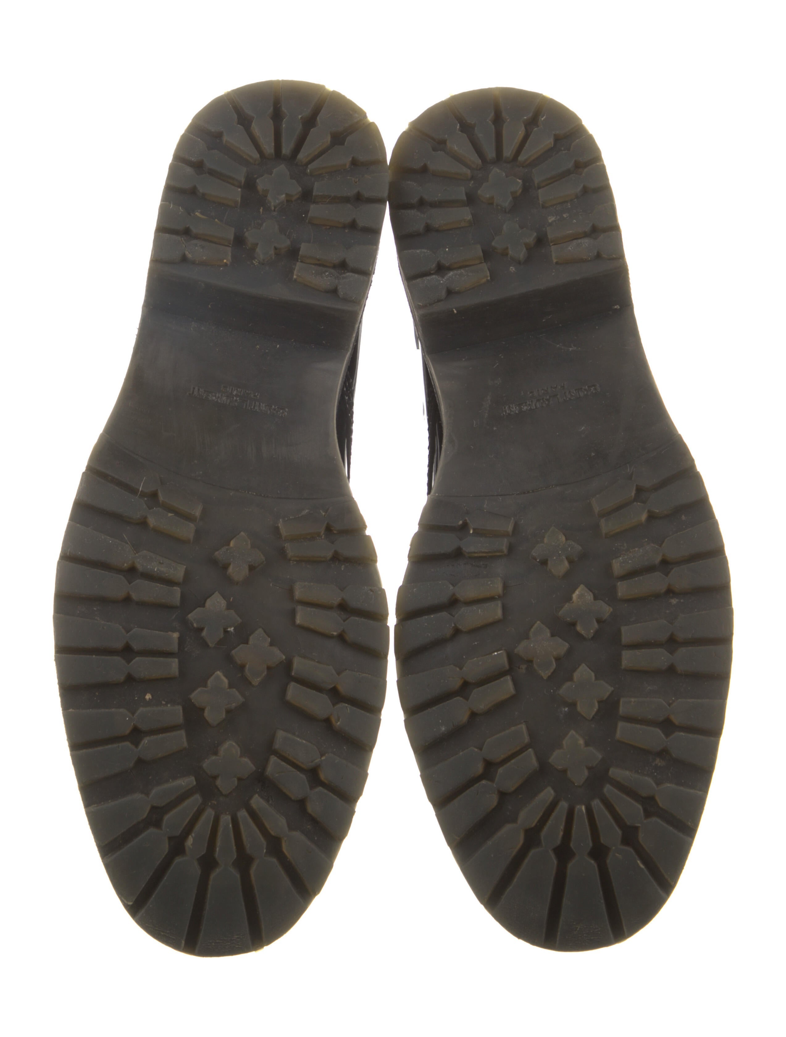 Saint Laurent Patent Leather Lace-Up Boots