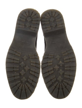 Saint Laurent Patent Leather Lace-Up Boots