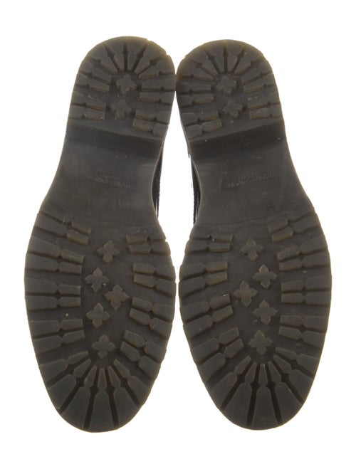 Saint Laurent Patent Leather Lace-Up Boots