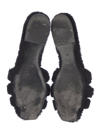 Saint Laurent Tribute Shearling Slides