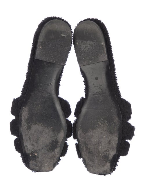 Saint Laurent Tribute Shearling Slides