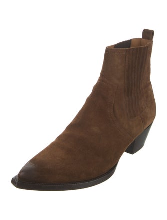 Saint Laurent Suede Chelsea Boots
