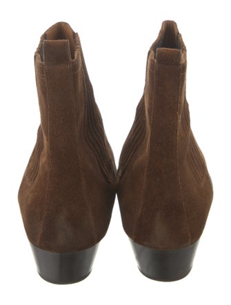 Saint Laurent Suede Chelsea Boots