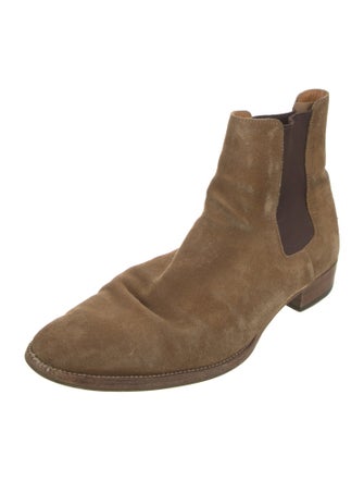Saint Laurent Suede Chelsea Boots
