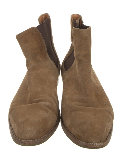 Saint Laurent Suede Chelsea Boots
