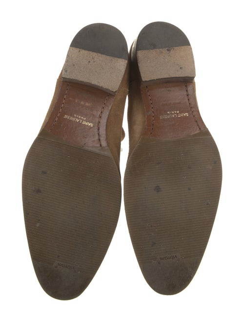 Saint Laurent Suede Chelsea Boots