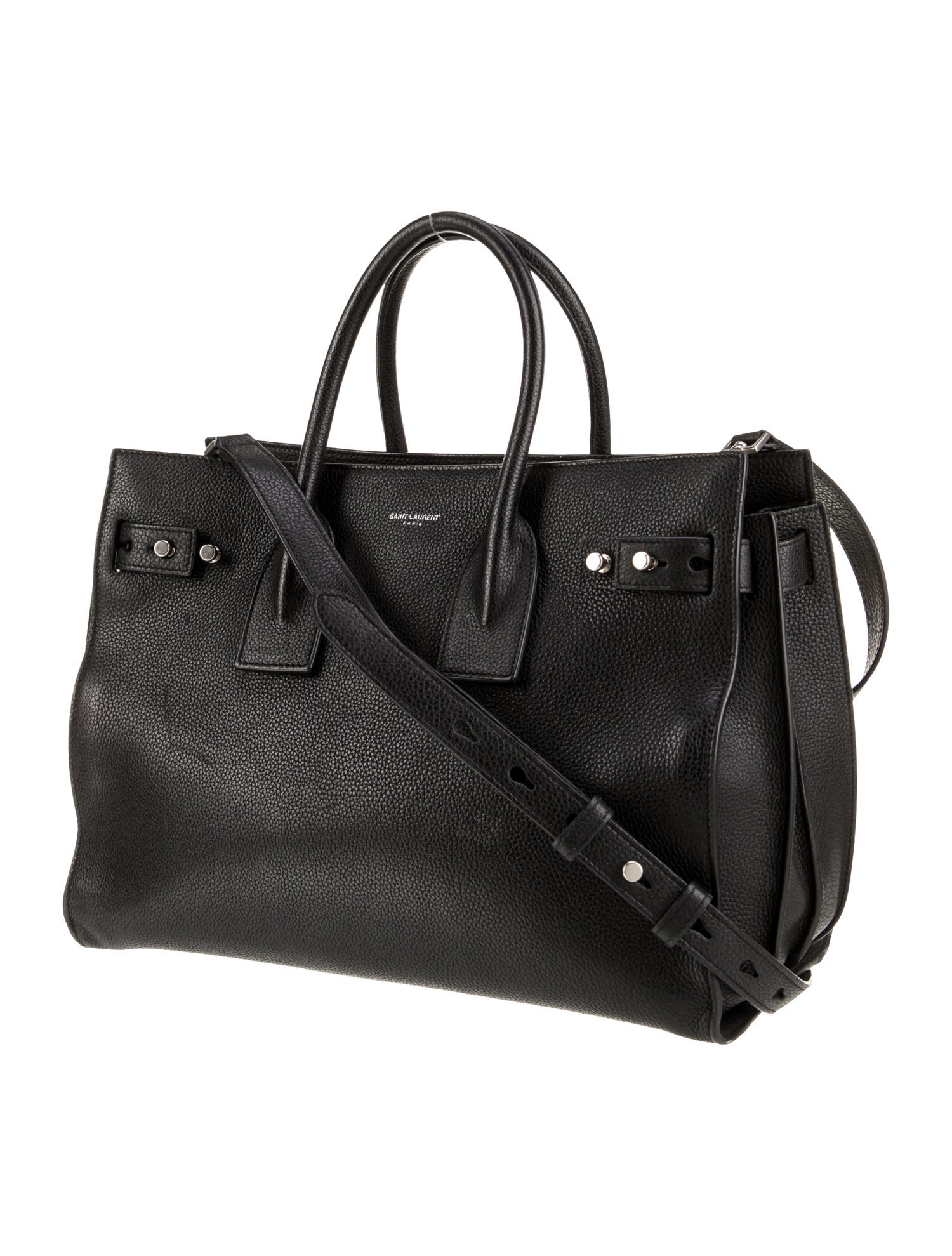 Saint Laurent Leather Sac De Jour Small