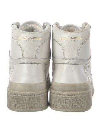 Saint Laurent Leather Wedge Sneakers