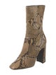 Saint Laurent Snakeskin Animal Print Boots