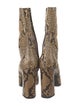 Saint Laurent Snakeskin Animal Print Boots