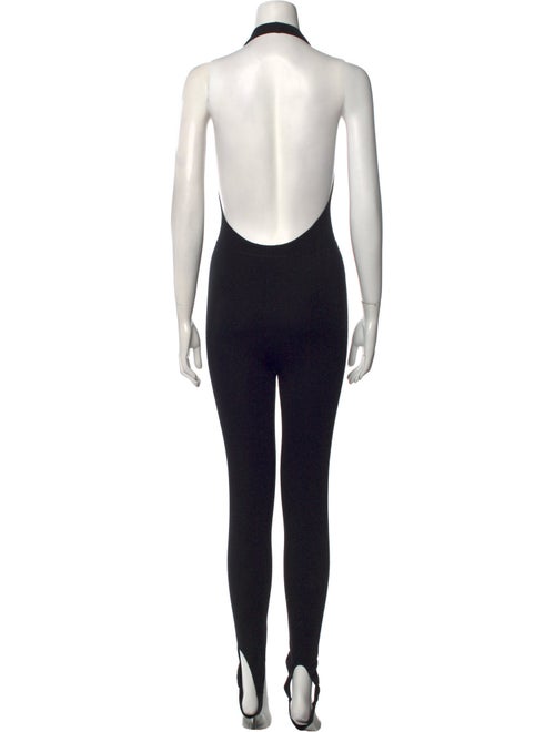 Saint Laurent Nylon V-Neck Jumpsuit