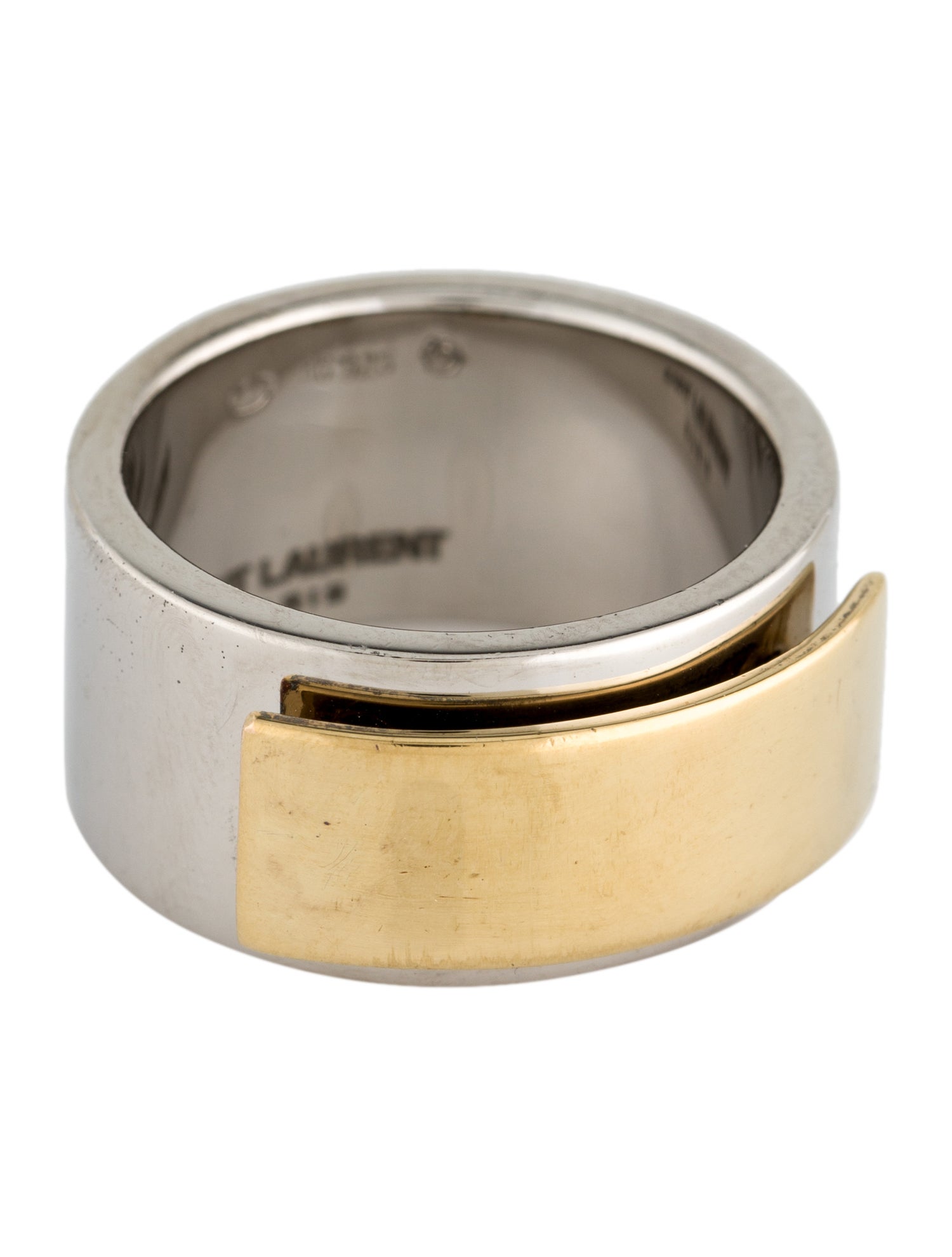 Saint Laurent Two-Tone Bapteme Band Ring
