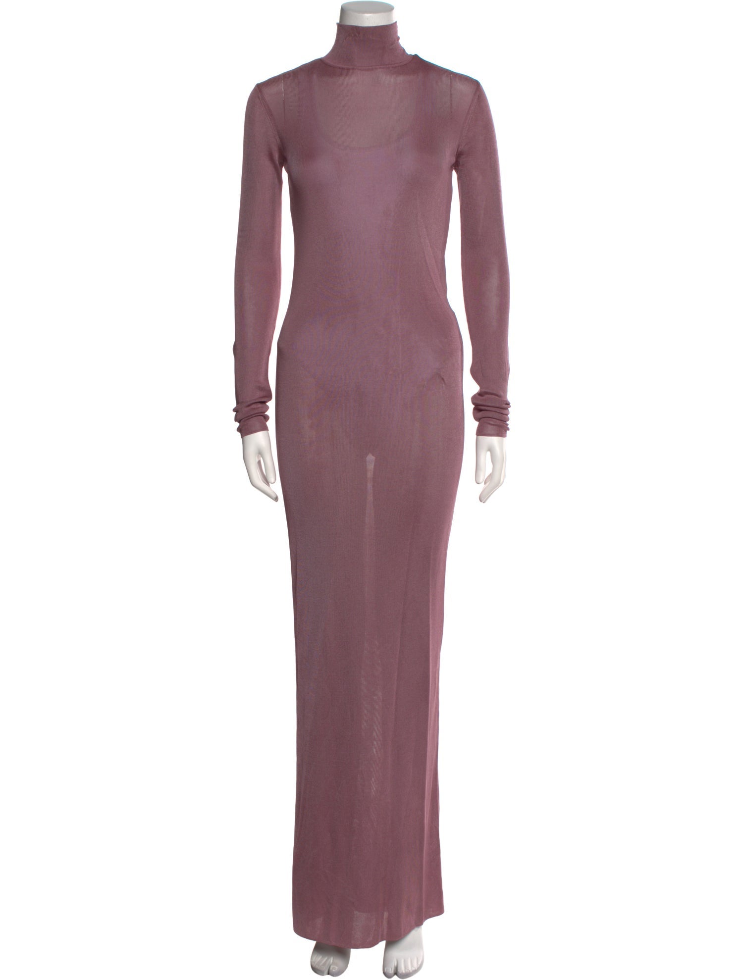 Saint Laurent Turtleneck Long Dress