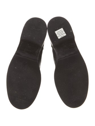 Saint Laurent Leather Moto Boots