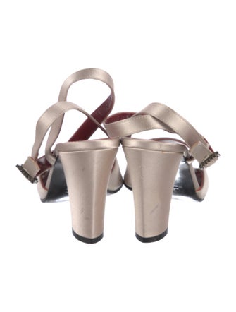 Saint Laurent Satin Sandals