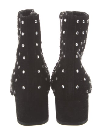 Saint Laurent Suede Printed Boots