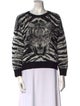 Saint Laurent Mohair Animal Print Sweater