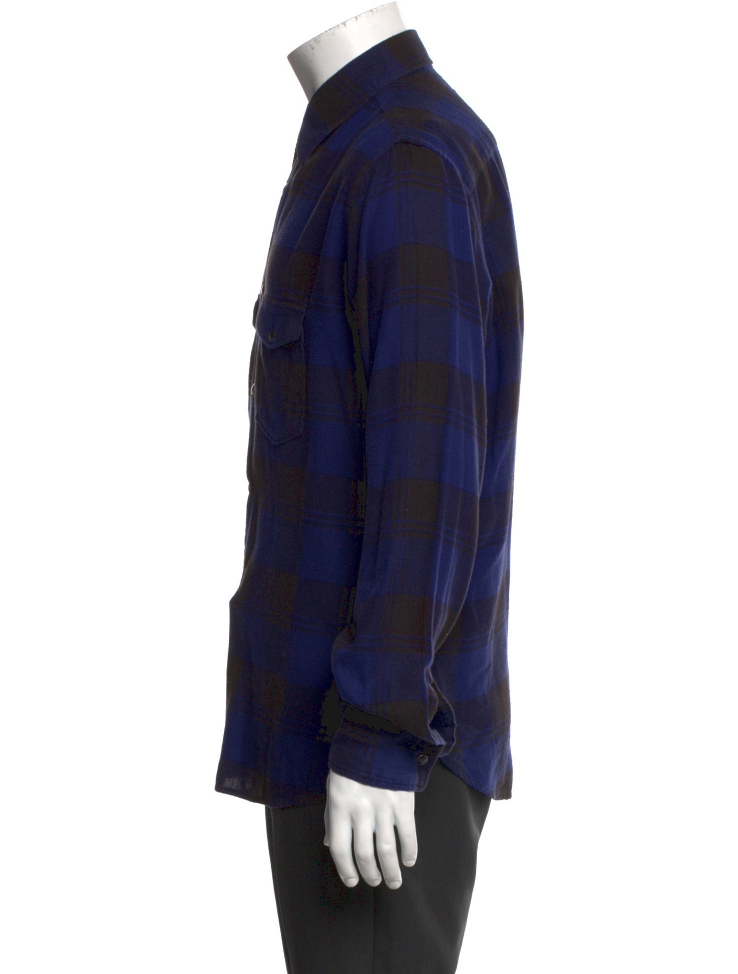 Saint Laurent 2017 Plaid Print Shirt