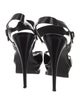 Saint Laurent Patent Leather Slingback Sandals