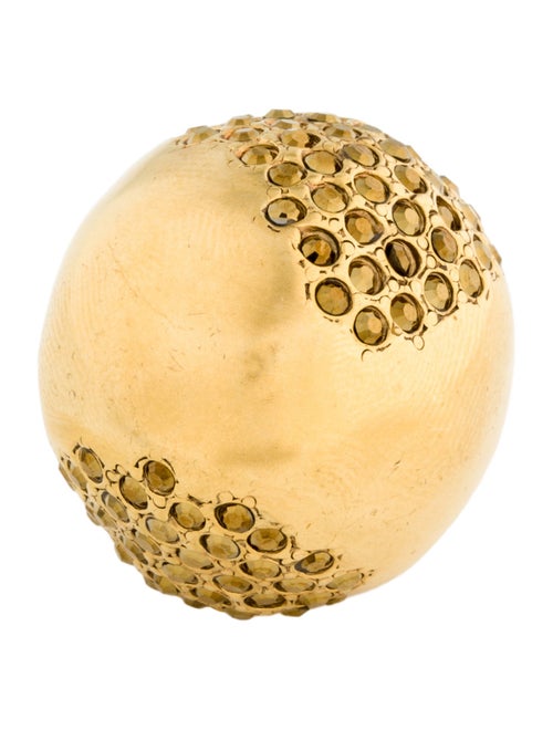 Saint Laurent Crystal Egg Ring