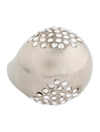Saint Laurent Crystal Egg Ring