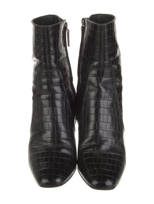 Saint Laurent Embossed Leather Boots