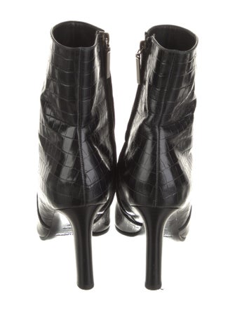 Saint Laurent Embossed Leather Boots