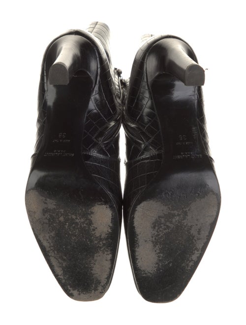 Saint Laurent Embossed Leather Boots